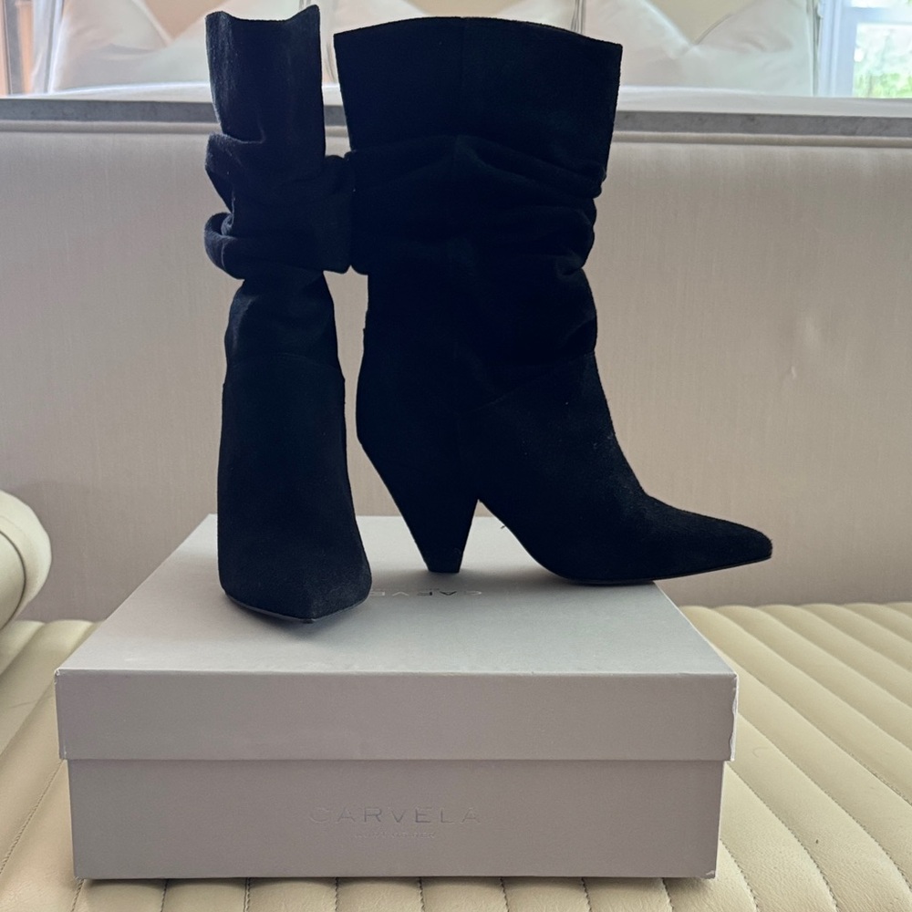 Caravels Kurt Geiger Black Suede Boot